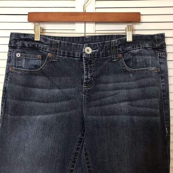 Torrid Womens Jeans Size 18 Straight Leg‎ Embroidered Logo Stretch 5 Pocket Blue - Picture 4 of 9